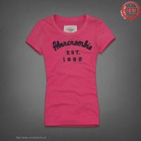 dames abercrombie fitch korte tees est 1892 lichtrood On Sale Website 41mjy462